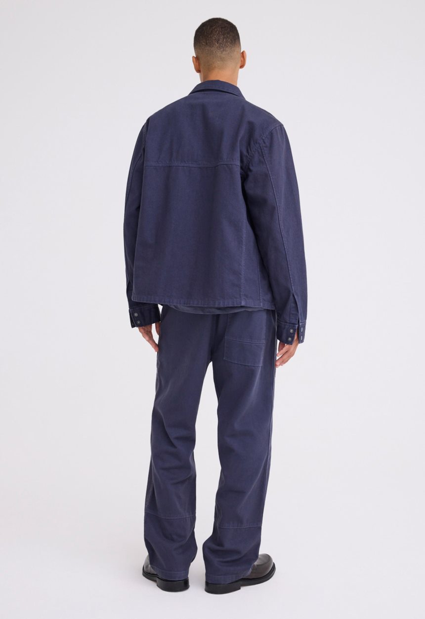 Jac + Jack Damien Pleated Denim Jacket - Sly Blue